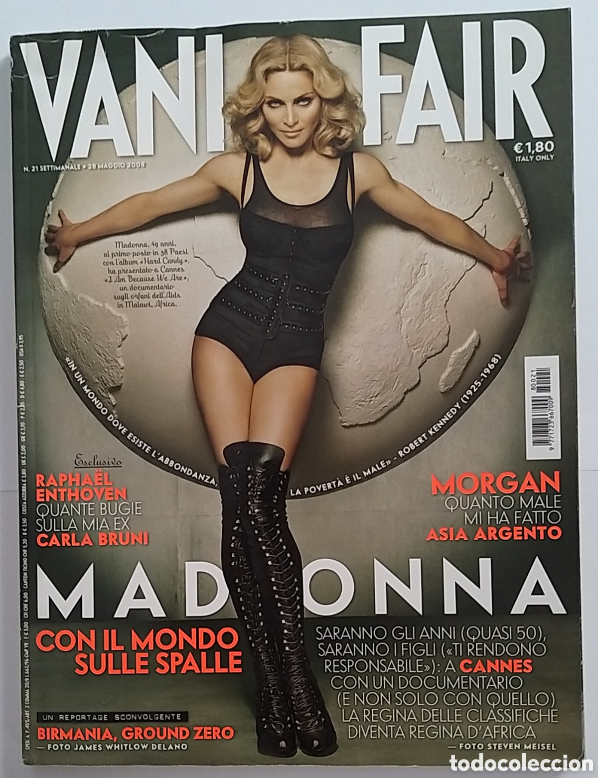 Coleccionismo de Revistas y Peri&oacute;dicos: MADONNA - ITALIAN VANITY FAIR MAGAZINE