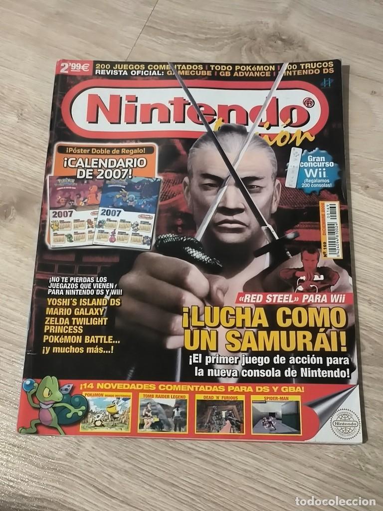 Coleccionismo de revistas y peri&oacute;dicos: REVISTA NINTENDO N&ordm; 169 CON POSTER CALENDARIO POKEMON 2007