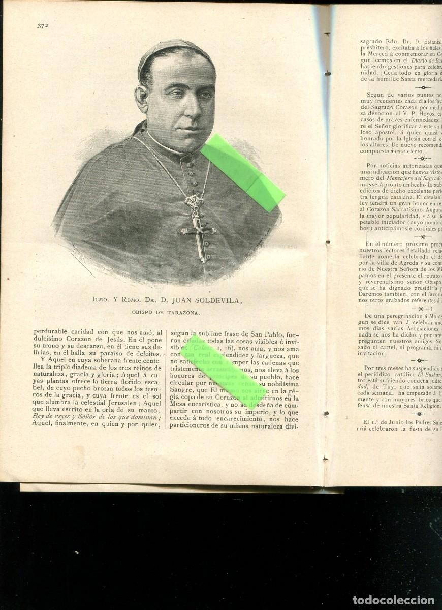 Collection Magazines and Newspapers: REVISTA A&Ntilde;O 1890 OBISPO DE TARAZONA JUAN SOLDEVILA CAPUCHINOS DE ARENYS DE MAR