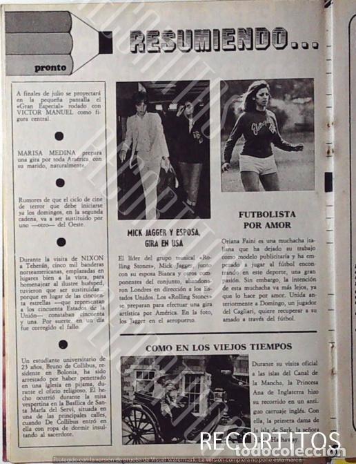 Coleccionismo de Revistas y Peri&oacute;dicos: mick jagger rolling stones BIANCA BLANCA ORIANA FAINI