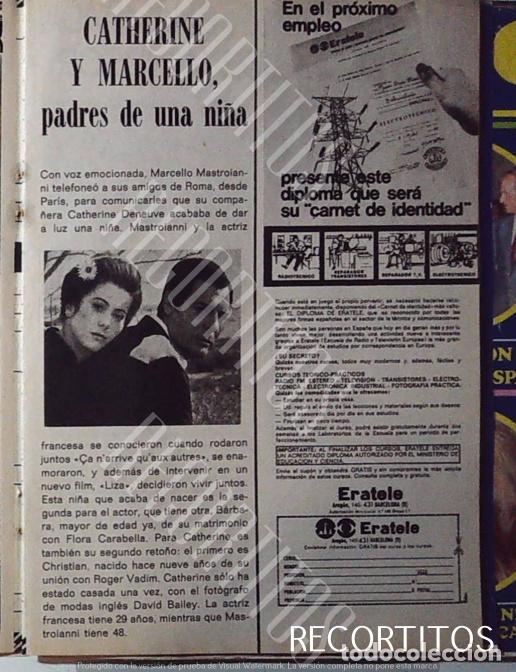 Collection Magazines and Newspapers: CATHERINE DENEUVE MARCELLO MASTROIANNI
