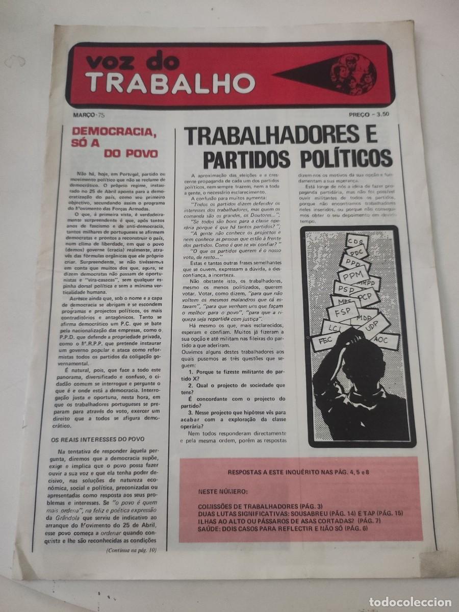 Collectionnisme de Revues et Journaux: Revista Voz do trabalho