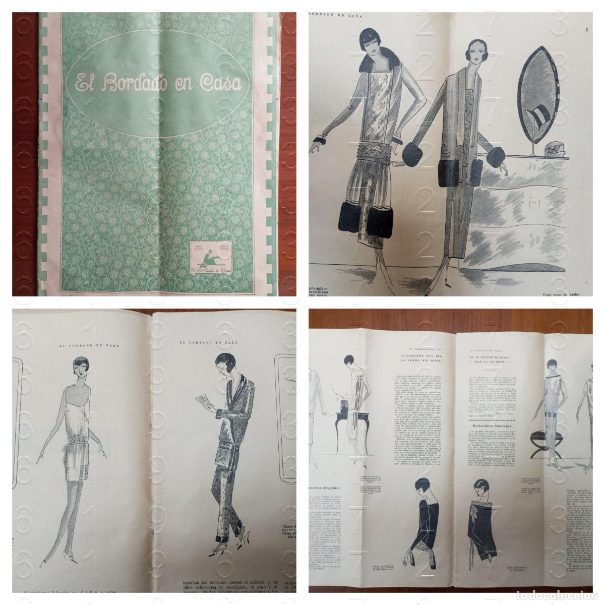 Coleccionismo de Revistas y Peri&oacute;dicos: ART DEC&Oacute; REVISTA DE MODA COMPLEMENTOS Y LABORES EL BORDADO EN CASA 34CM 20PG LG31