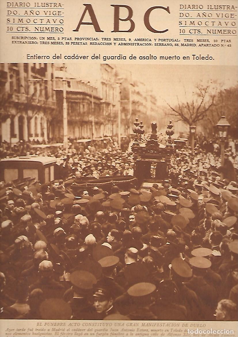 Coleccionismo de Revistas y Peri&oacute;dicos: PERIODICO ABC MADRID-SEVILLA 12 DE MARZO DE 1932 N&ordm;9091 FUNEBRE ACTO CONSTITUCIONAL.A-ABC-0415