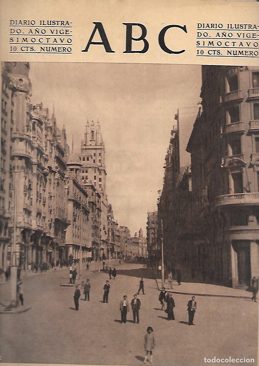 Coleccionismo de Revistas y Peri&oacute;dicos: PERIODICO ABC MADRID-SEVILLA 4 DE MAYO DE 1932 N&ordm;9135 GRAN VIA MADRILE&Ntilde;A.A-ABC-0418