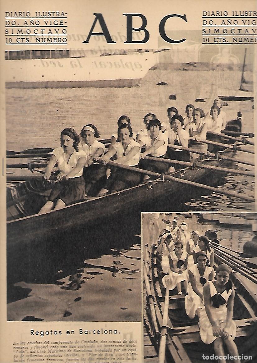 Coleccionismo de Revistas y Peri&oacute;dicos: PERIODICO ABC MADRID-SEVILLA 13 DE JULIO DE 1932 N&ordm;9194 REGATAS EN BARCELONA.A-ABC-0426