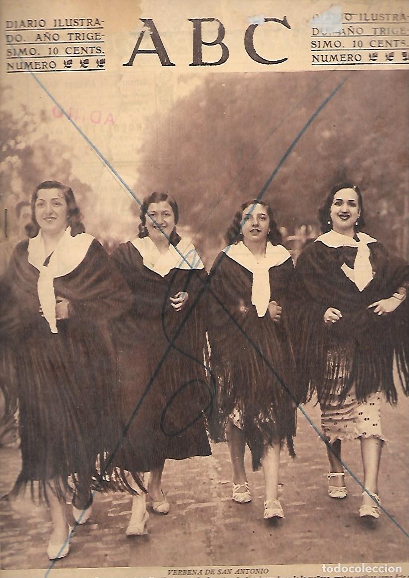 Coleccionismo de Revistas y Peri&oacute;dicos: PERIODICO ABC MADRID-SEVILLA 15 DE JUNIO DE 1934 N&ordm;9690 VERBENA DE SAN ANTONIO.A-ABC-0431