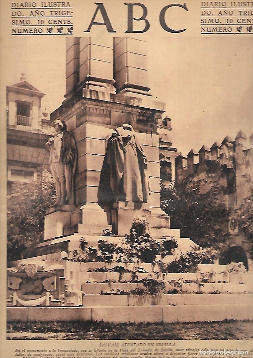 Coleccionismo de Revistas y Peri&oacute;dicos: PERIODICO ABC MADRID-SEVILLA 16 DE JUNIO DE 1934 N&ordm;9191 SALVAJE ATENTADO EN SEVILLA.A-ABC-0432