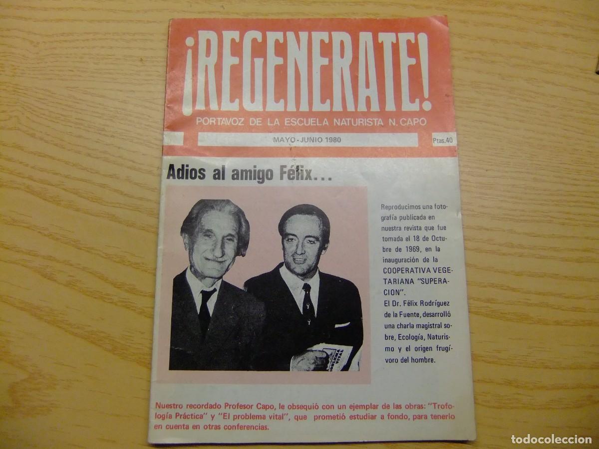Coleccionismo de revistas y peri&oacute;dicos: C 15 REVISTA NATURISTA DE LOS A&Ntilde;OS 80s REGENERATE - PROF. N. CAPO