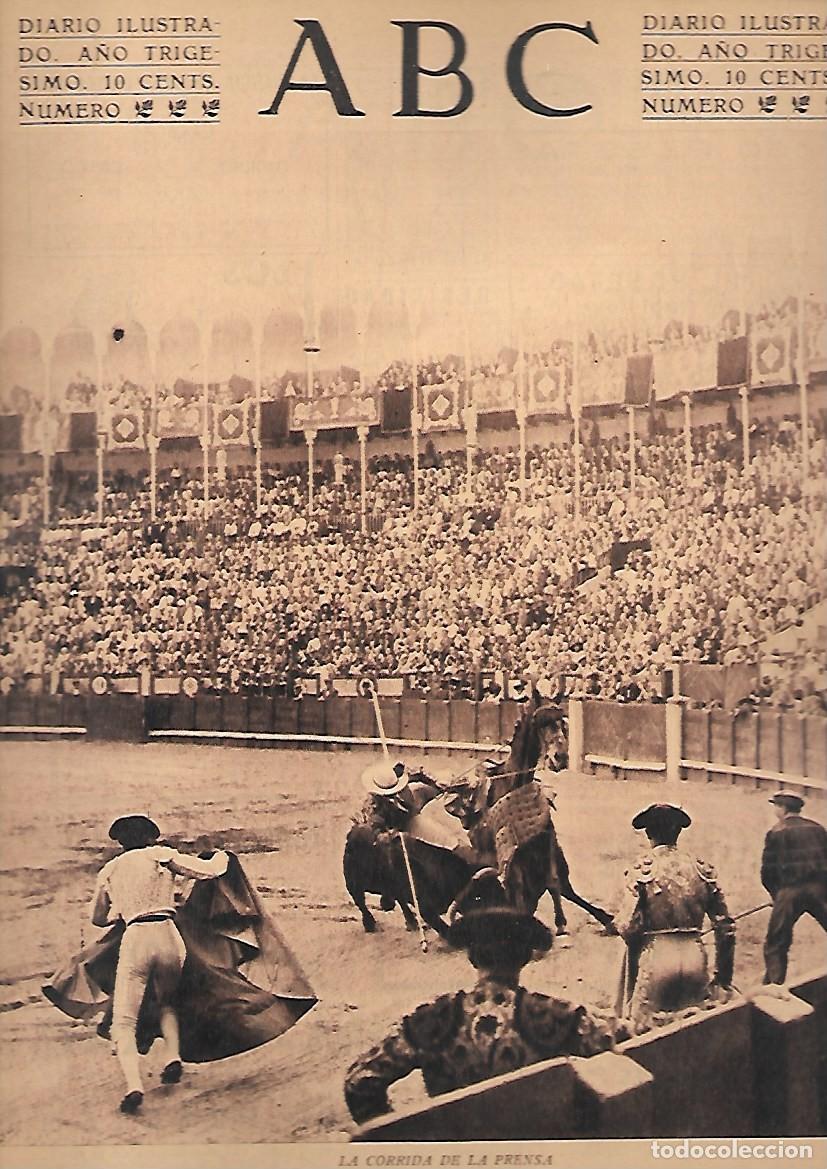 Coleccionismo de Revistas y Peri&oacute;dicos: PERIODICO ABC MADRID-SEVILLA 14 DE JULIO DE 1934 N19715 LA CORRIDA DE LA PRENSA.A-ABC-0442