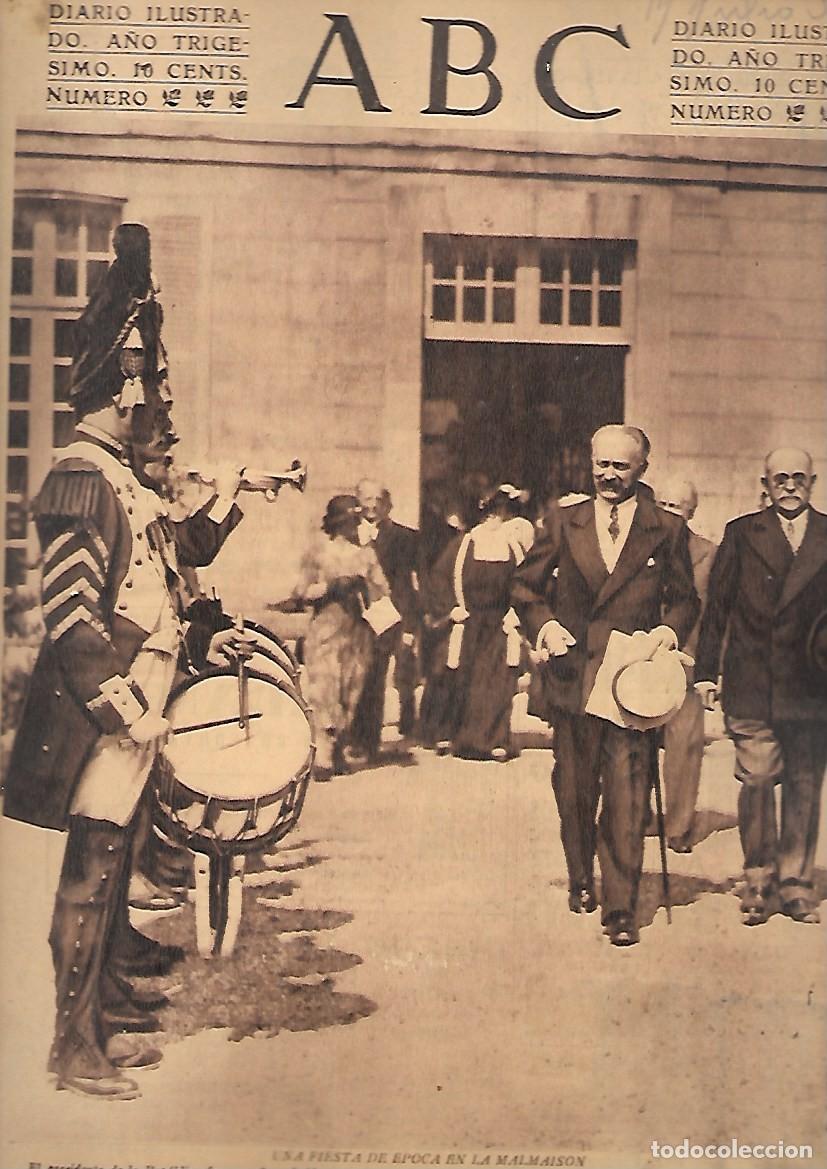 Coleccionismo de Revistas y Peri&oacute;dicos: PERIODICO ABC MADRID-SEVILLA 17 DE JULIO DE 1934 N&ordm;9717 FIESTA DE EPOCA EN AL MALMAISON.A-ABC-0443