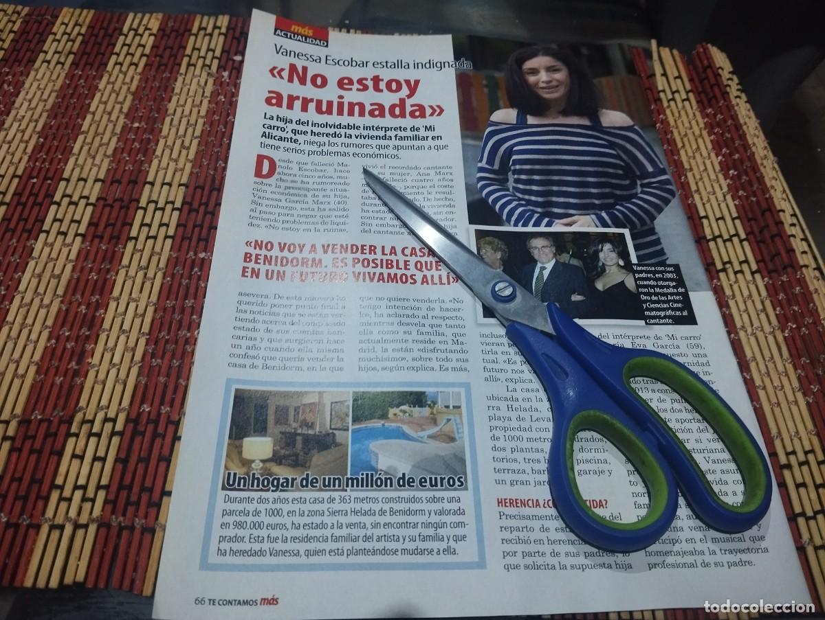 Coleccionismo de Revistas y Peri&oacute;dicos: VANESA ESCOBAR HIJA DE MANOLO ESCOBAR RECORTE REVISTA 2019