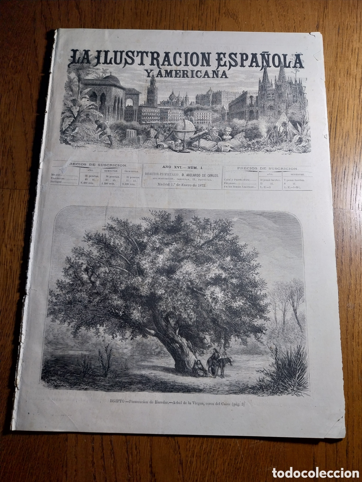 Collectionnisme de Revues et Journaux: REVISTA 1872 TEATRO DE LA OPERA MADRID. VERSALLES. MANDADERO. ESCUADRA BALLENERA. EMBAJADOR CHINO