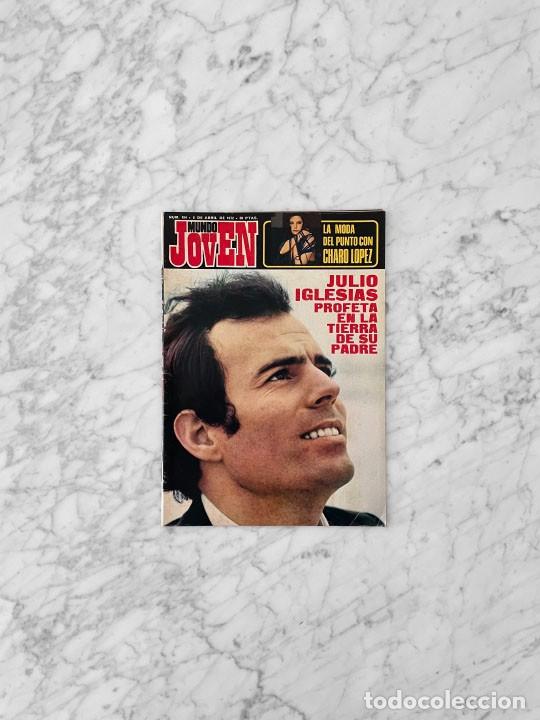 Coleccionismo de Revistas y Peri&oacute;dicos: MUNDO JOVEN - 1972 - JULIO IGLESIAS, AQUAVIVA, PAUL SIMON, DANYEL GERARD, OSIBISA, CHARO LOPEZ