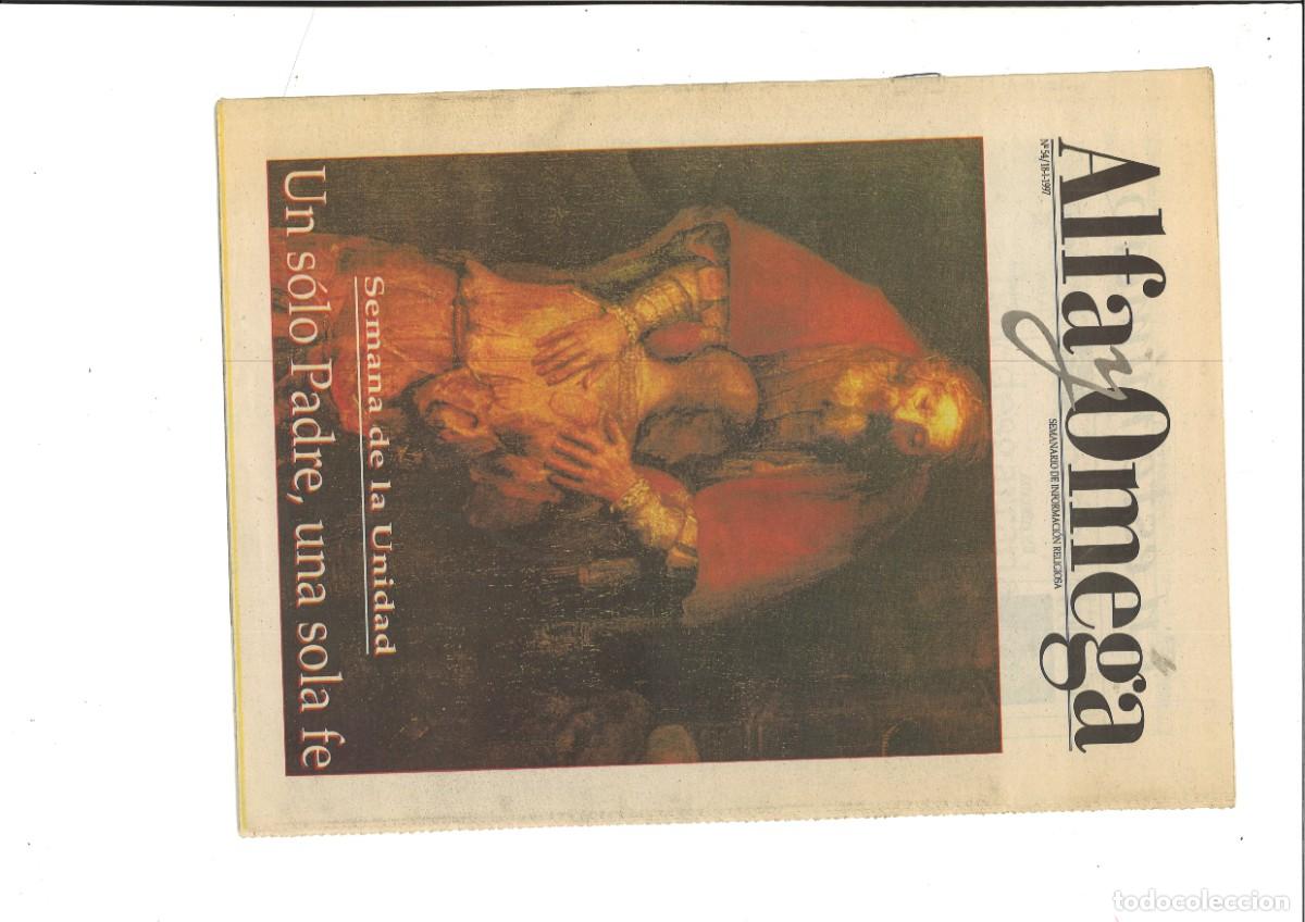 Colecionismo de Revistas e Jornais: ALFA Y OMEGA. SEMANARIO DE INFORMACION RELIGIOSA. LOTE 10 NUMEROS