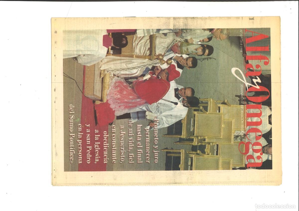 Colecionismo de Revistas e Jornais: ALFA Y OMEGA. SEMANARIO DE INFORMACION RELIGIOSA. LOTE 10 NUMEROS