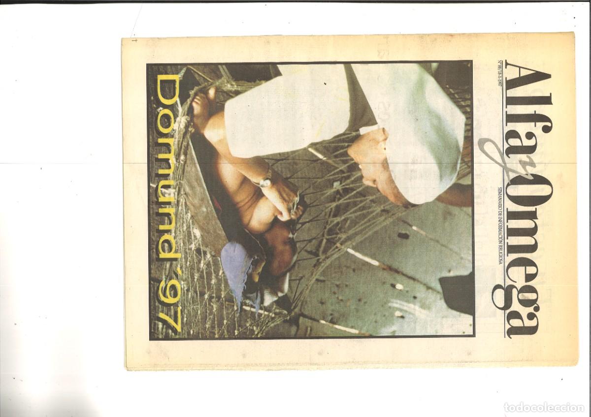 Colecionismo de Revistas e Jornais: ALFA Y OMEGA. SEMANARIO DE INFORMACION RELIGIOSA. LOTE 10 NUMEROS