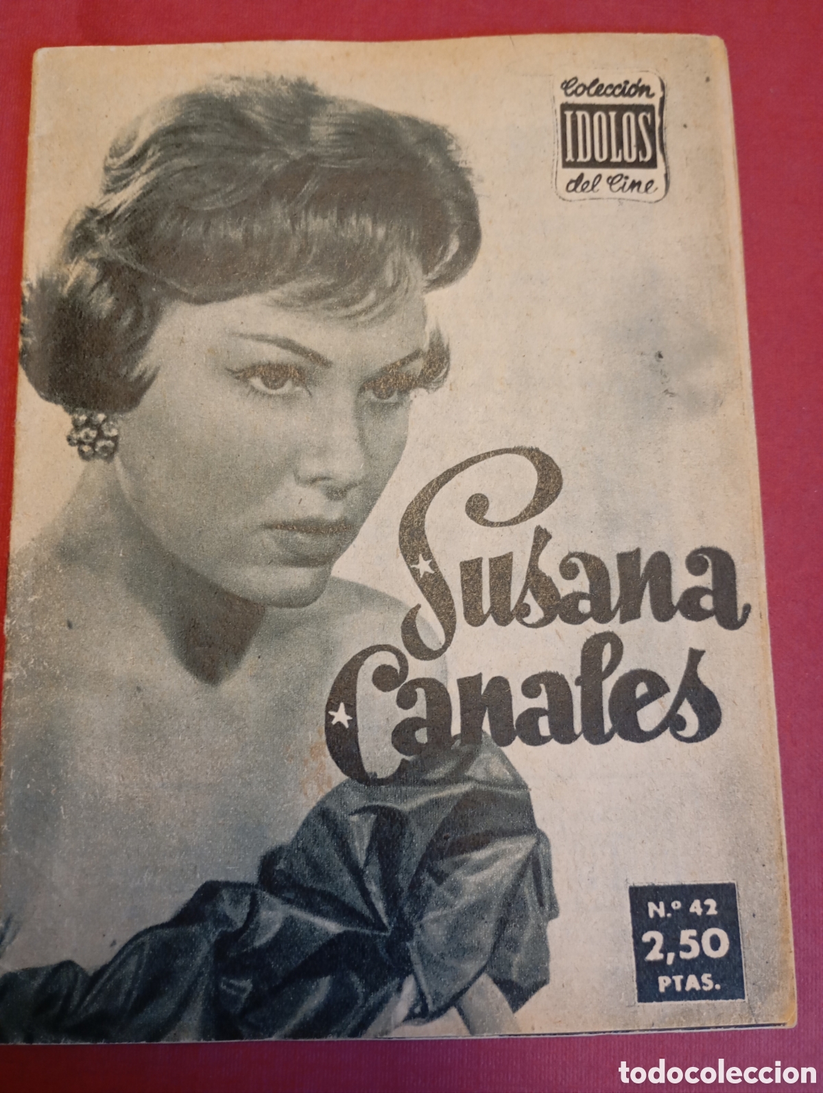 Coleccionismo de revistas y peri&oacute;dicos: Susana Canales antigua mini revista gr&aacute;fica colecci&oacute;n &iacute;dolos del cine
