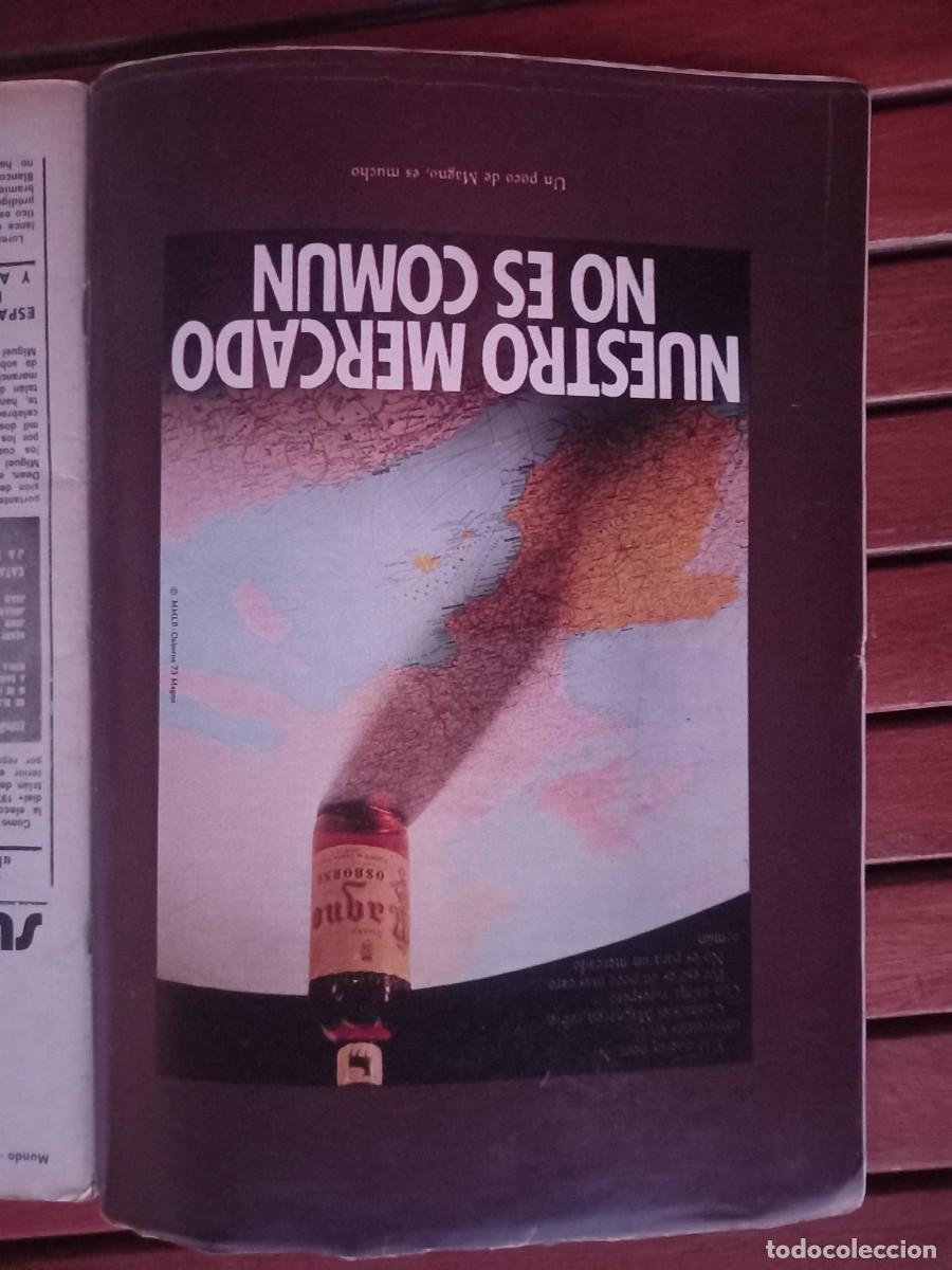 Coleccionismo de Revistas y Peri&oacute;dicos: PUBLICIDAD. ANUNCIO DE BRANDY MAGNO DE OSBORNE. EXTRA&Iacute;DO DE REVISTA MUNDO 1973