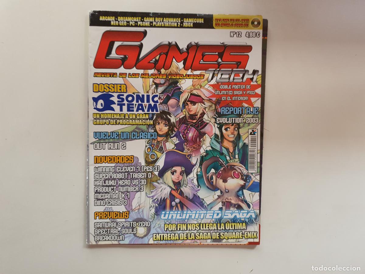 Collection Magazines and Newspapers: REVISTA VIDEOJUEGOS JUEGOS - GAMES TECH - N&ordm; 12 NO TIENE POSTER