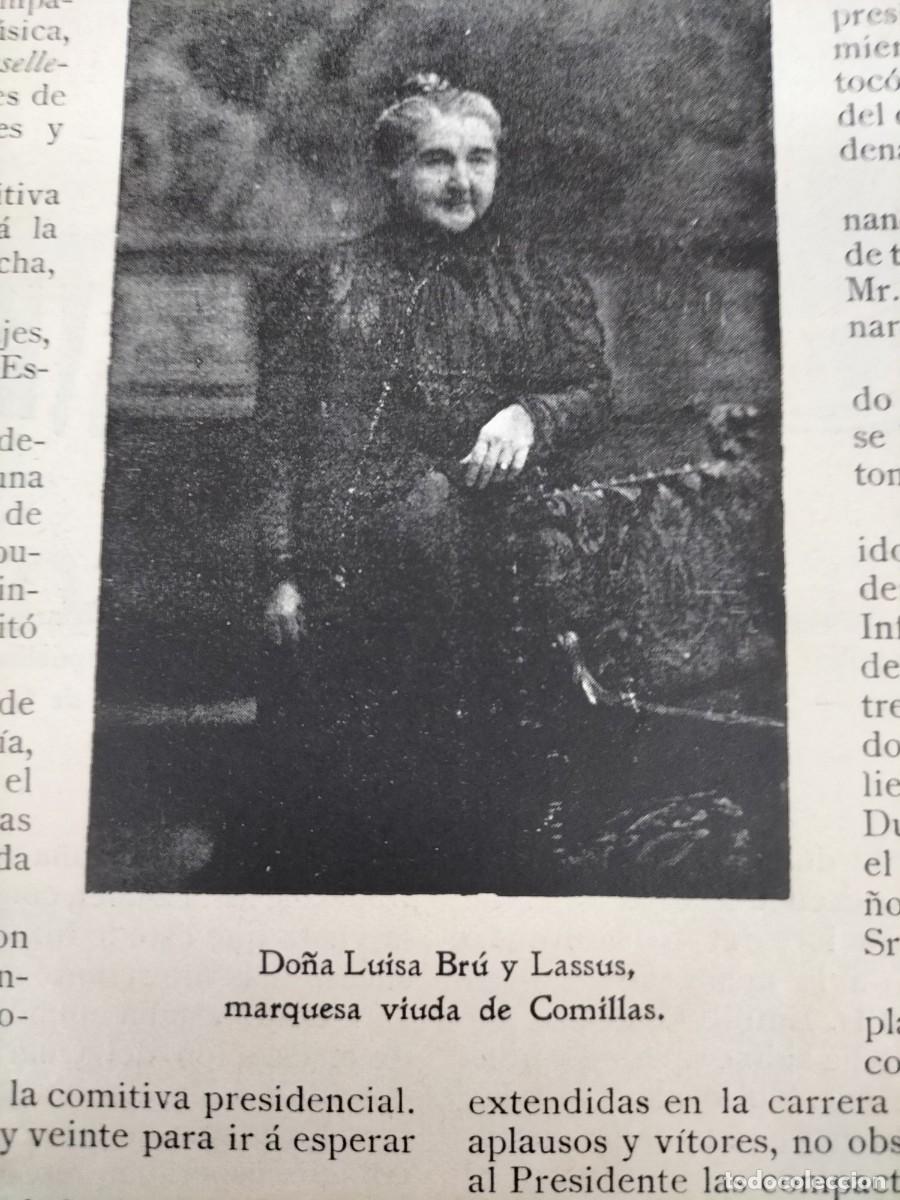 Collection Magazines and Newspapers: DO&Ntilde;A LUISA BRU Y LASSUS MARQUESA VIUDA DE COMILLAS HOJA REVISTA A&Ntilde;O 1905