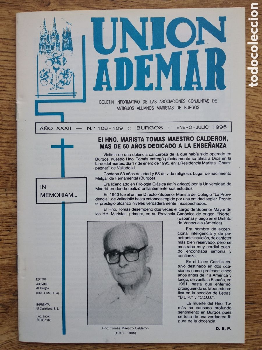 Collection Magazines and Newspapers: Revista Uni&oacute;n Ademar Burgos , Liceo Castilla , Maristas 1995
