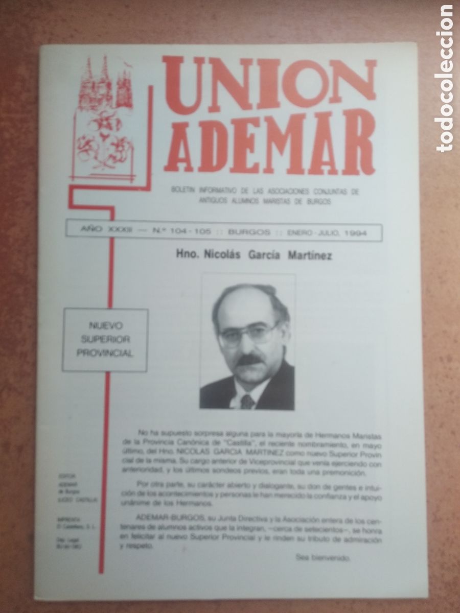 Collection Magazines and Newspapers: Revista Uni&oacute;n Ademar Burgos , Liceo Castilla , Maristas 1994