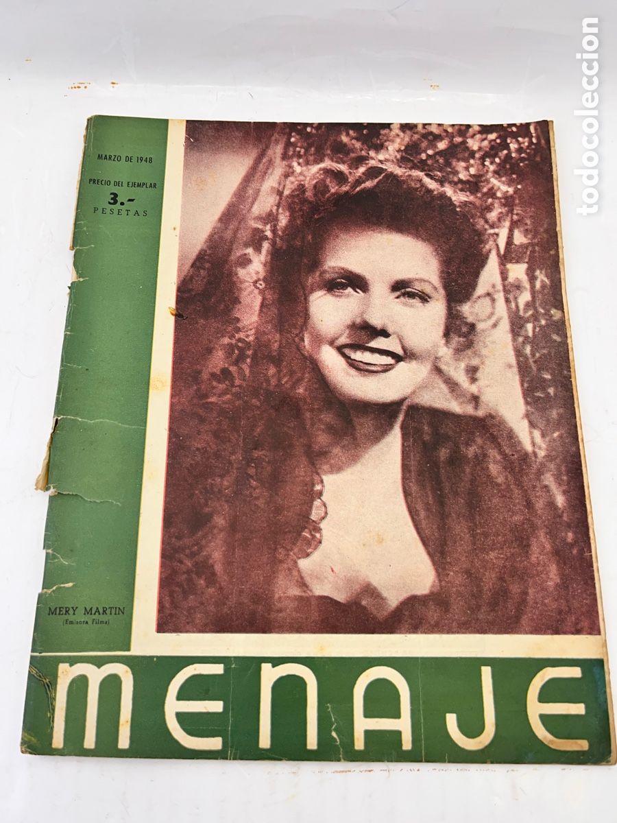 Collezionismo di Riviste e Giornali: Revista MENAJE - n&ordm;207. - marzo de 1948