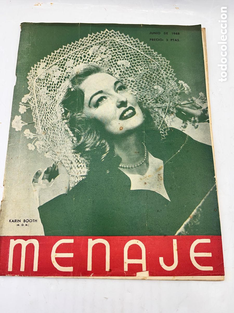 Collezionismo di Riviste e Giornali: Revista MENAJE - n&ordm;210 - junio de 1948