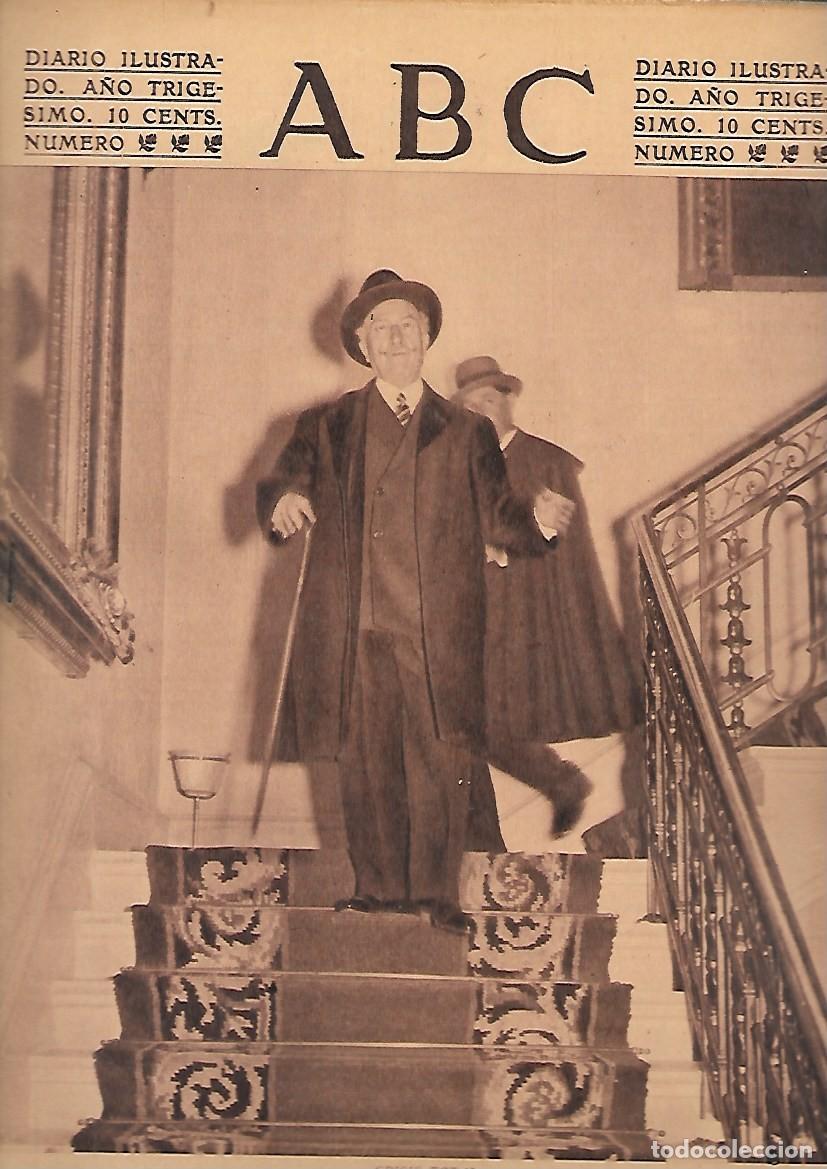 Coleccionismo de Revistas y Peri&oacute;dicos: PERIODICO ABC MADRID-SEVILLA 27 DE ABRIL DE 1934 N&ordm;9651 CRISIS TOTAL.A-ABC-0464