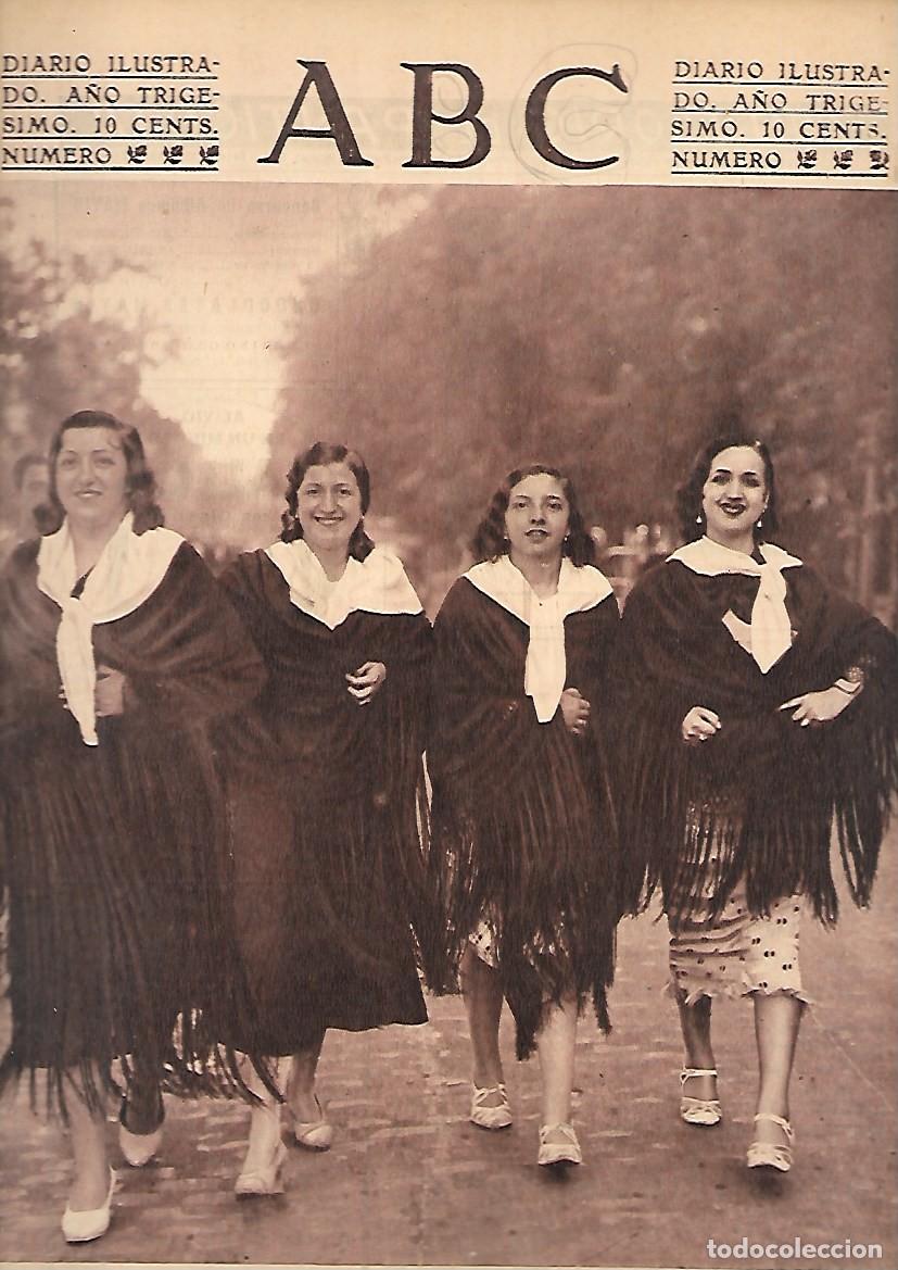 Coleccionismo de Revistas y Peri&oacute;dicos: PERIODICO ABC MADRID-SEVILLA 15 DE JUNIO DE 1934 N&ordm;9690 VERBENA DE SAN ANTONIO.A-ABC-0469