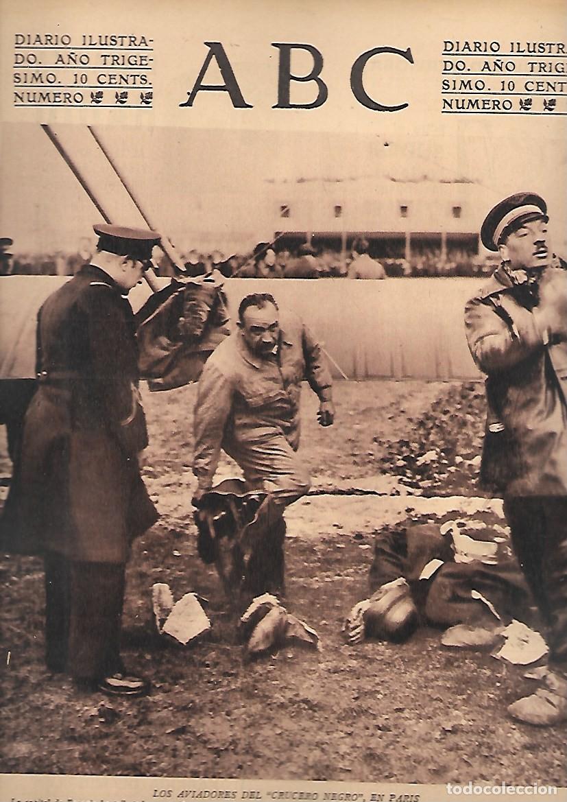 Coleccionismo de Revistas y Peri&oacute;dicos: PERIODICO ABC MADRID-SEVILLA 19 DE ENERO DE 1934 N&ordm;9574 AVIADORES DE CRUCERO NEGRO.A-ABC-0477