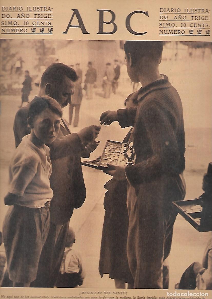 Coleccionismo de Revistas y Peri&oacute;dicos: PERIODICO ABC MADRID-SEVILLA 17 DE MAYO DE 1934 N&ordm;9665 MEDALLAS DEL SANTO.A-ABC-0479