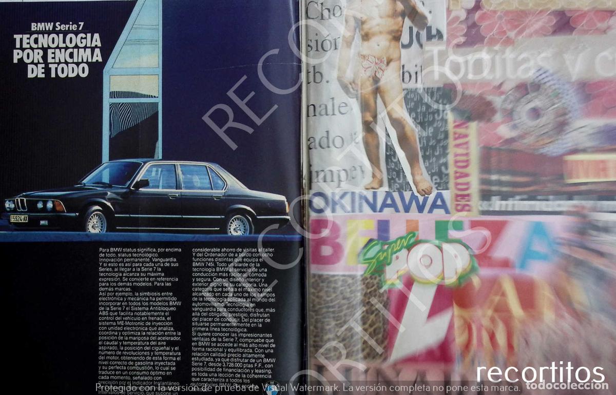 Coleccionismo de Revistas y Peri&oacute;dicos: bmw serie 7 anuncio publicidad