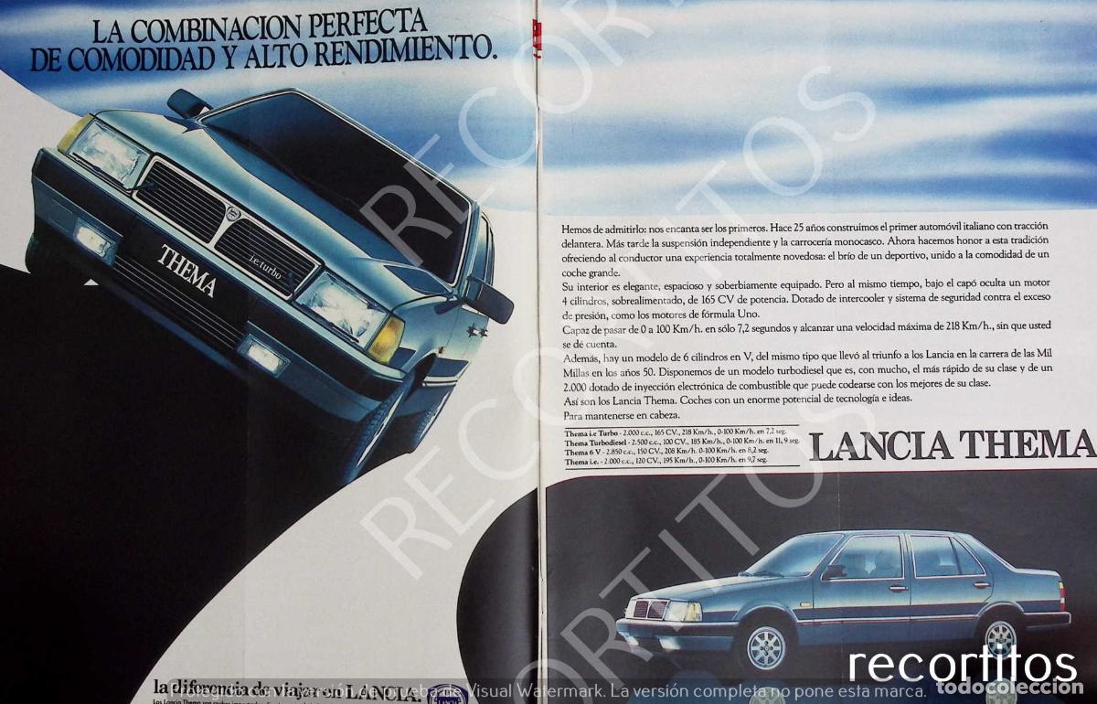 Coleccionismo de Revistas y Peri&oacute;dicos: LANCIA THEMA MOTOR 88
