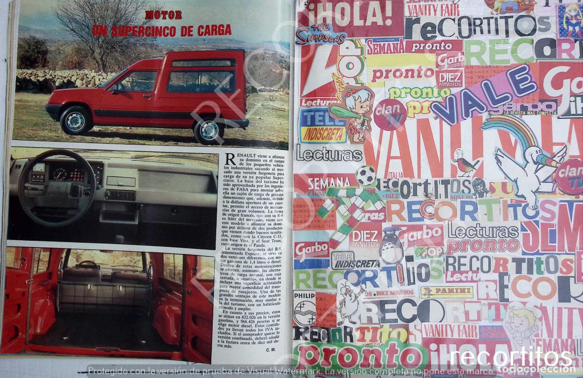 Coleccionismo de Revistas y Peri&oacute;dicos: renault r5 furgon furgoneta
