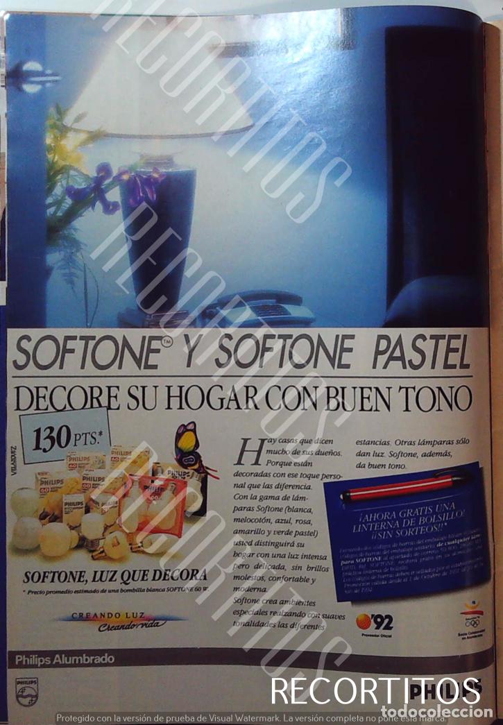 Coleccionismo de revistas y peri&oacute;dicos: softone bombilla luz philips expo 92 a nuncio publicidad