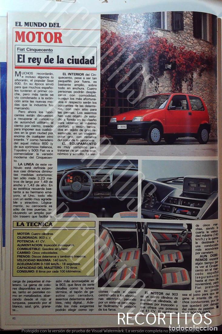 Coleccionismo de revistas y peri&oacute;dicos: SEAT 500 MOTOR AUTO MECANICA