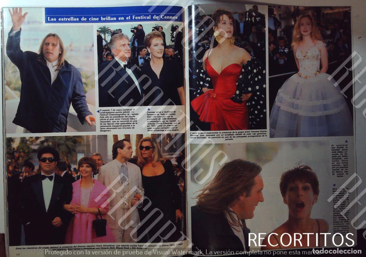 Coleccionismo de Revistas y Peri&oacute;dicos: bibi andersen MIGUEL BOSE ALMODOVAR JULIE ANDREWS SOPHIE MARCEAU JULIE DELPHY JAMIE LEE CURTIS DEPA