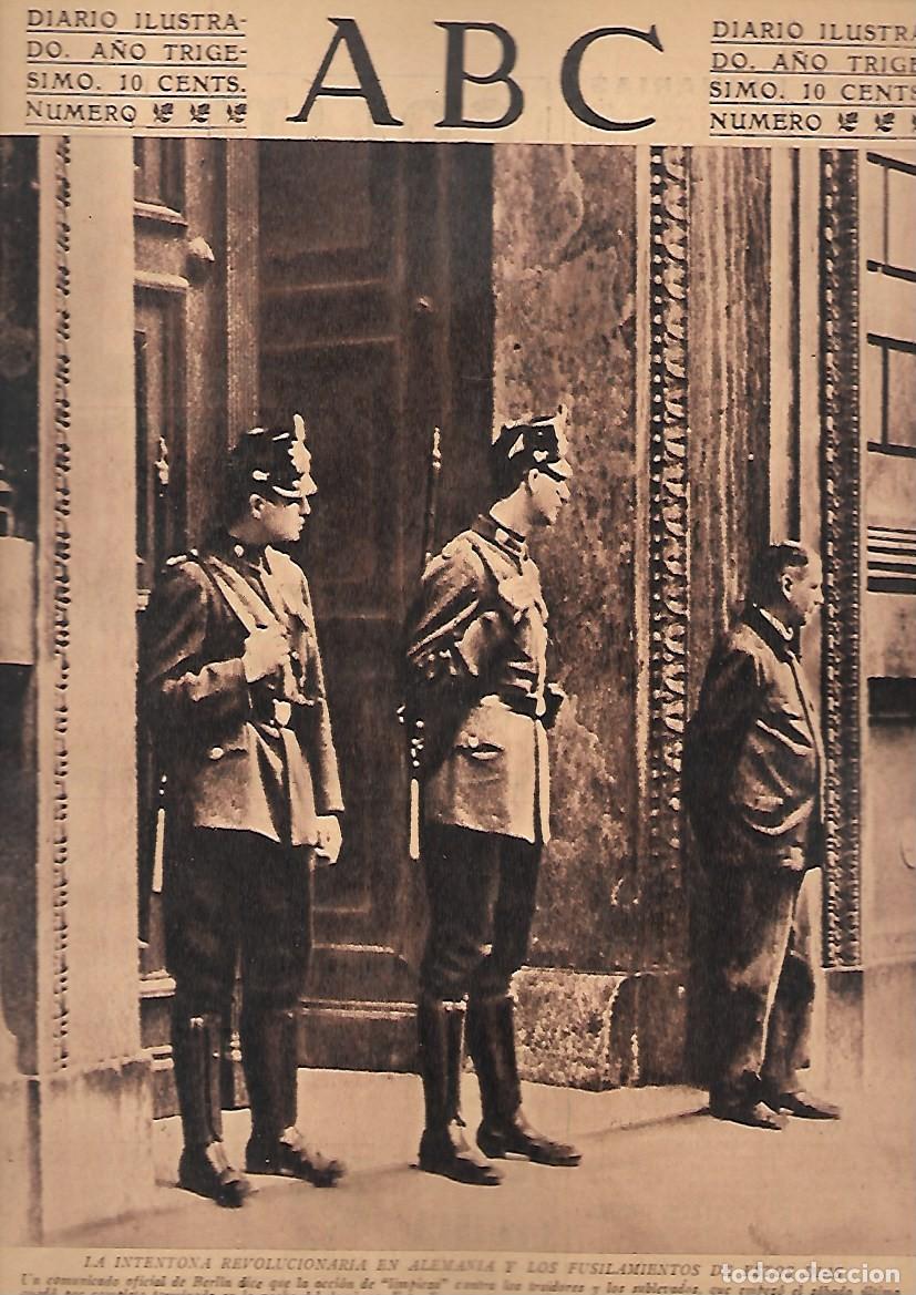 Coleccionismo de Revistas y Peri&oacute;dicos: PERIODICO ABC MADRID-SEVILLA 5 DE JULIO 1934 N&ordm;9707 INTENTONA REVOLUCIONARIA EN ALEMANIA.A-ABC-0487