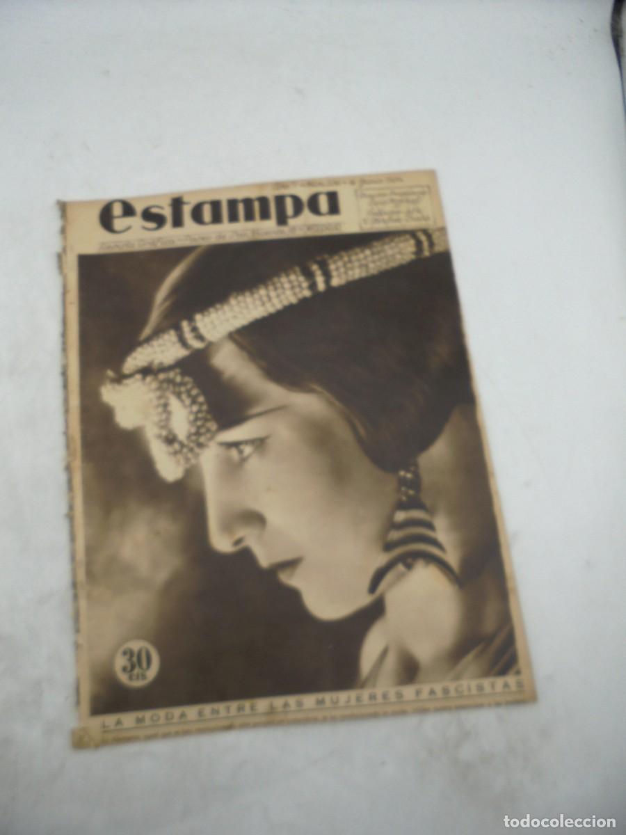 Coleccionismo de Revistas y Peri&oacute;dicos: ESTAMPA. REVISTA GRAFICA. A&Ntilde;O 7. N&ordm; 336. 16 JUN. 1934. LA MODA ENTRE LAS MUJERES FASCISTAS..LEER.