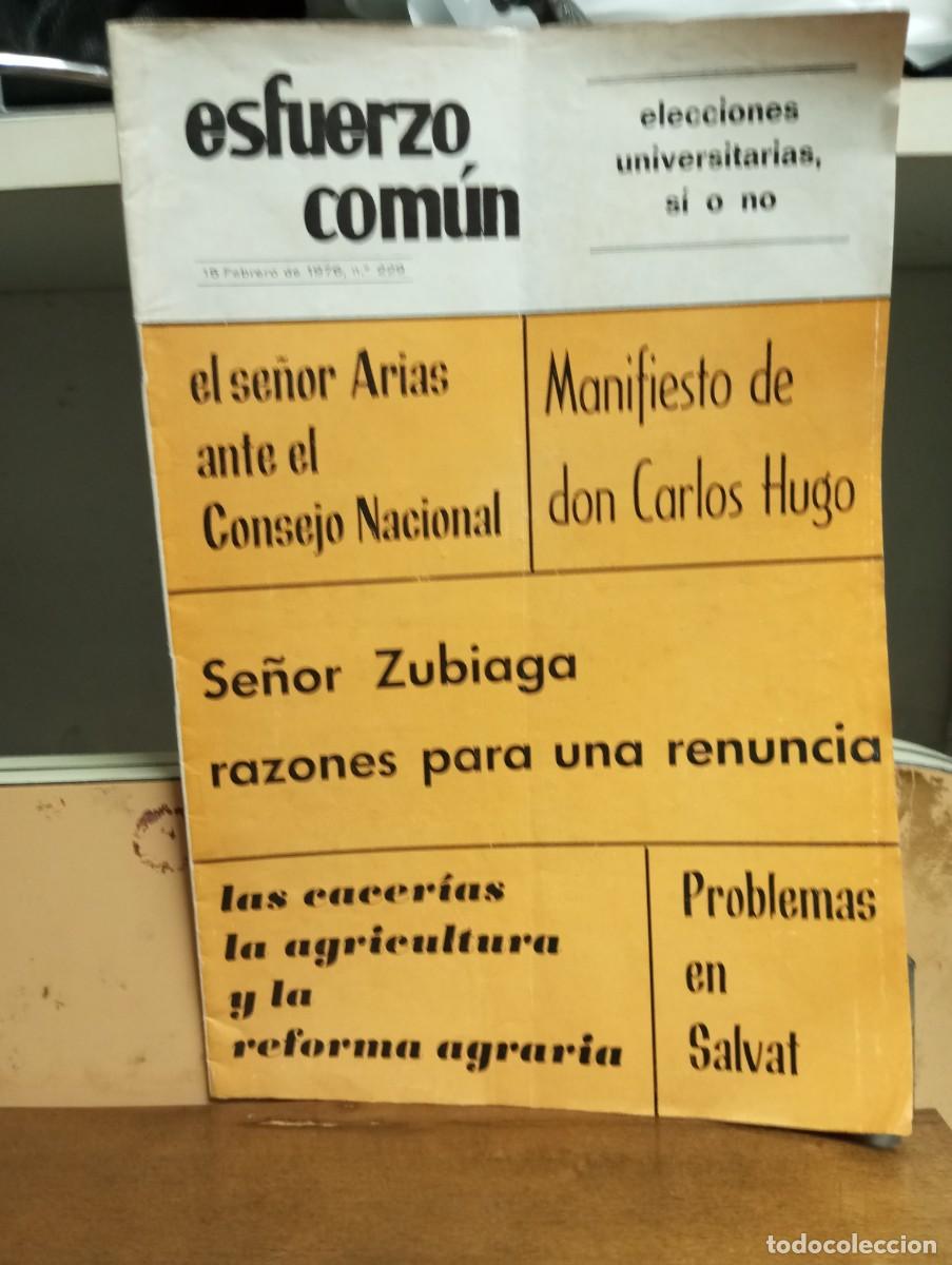 Coleccionismo de Revistas y Peri&oacute;dicos: Revista Esfuerzo com&uacute;n n&deg; 229. Carlismo, Carlos Hugo. 1976