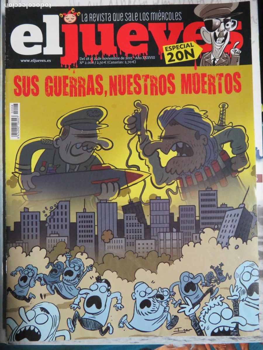 Coleccionismo de revistas y peri&oacute;dicos: EL JUEVES LA REVISTA QUE SALE LOS MIERCOLES N&ordm;2008