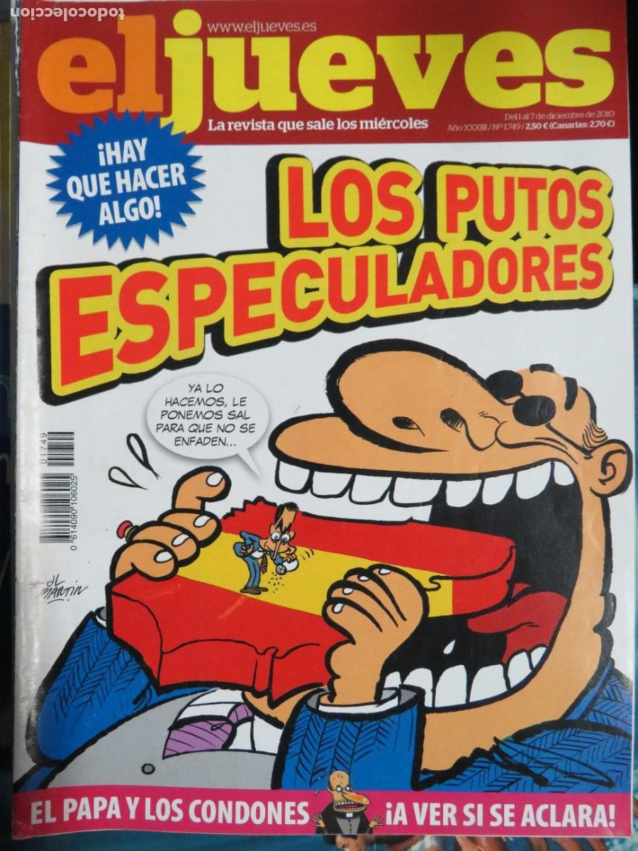 Coleccionismo de revistas y peri&oacute;dicos: EL JUEVES LA REVISTA QUE SALE LOS MIERCOLES N&ordm;1749