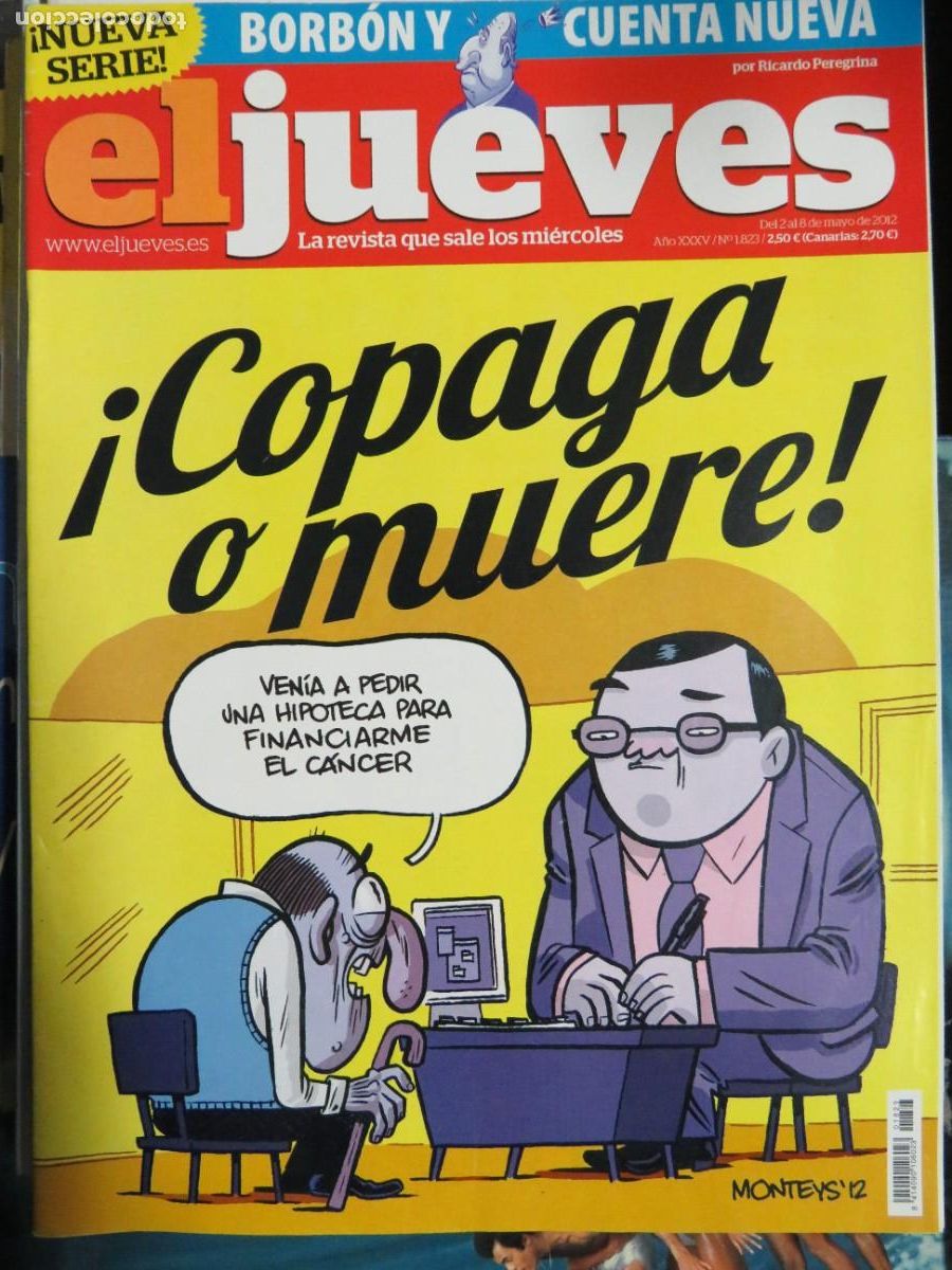 Coleccionismo de revistas y peri&oacute;dicos: EL JUEVES LA REVISTA QUE SALE LOS MIERCOLES N&ordm;1823
