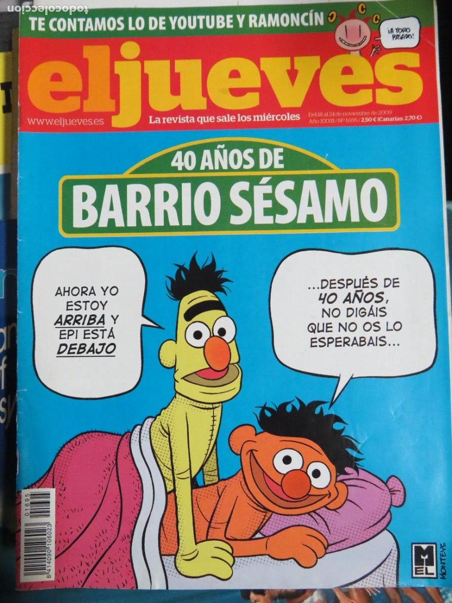 Coleccionismo de revistas y peri&oacute;dicos: EL JUEVES LA REVISTA QUE SALE LOS MIERCOLES N&ordm;1695