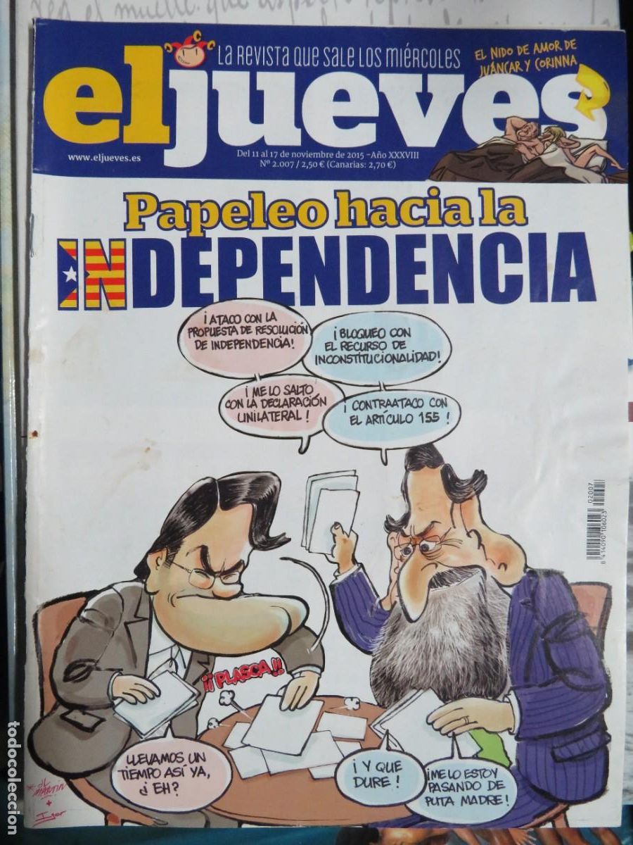 Coleccionismo de revistas y peri&oacute;dicos: EL JUEVES LA REVISTA QUE SALE LOS MIERCOLES N&ordm;2007
