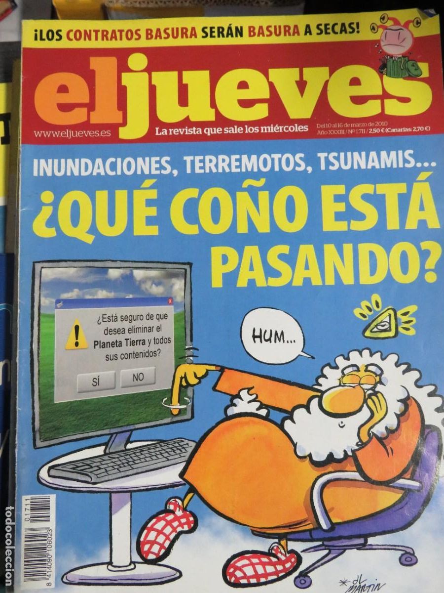 Coleccionismo de revistas y peri&oacute;dicos: EL JUEVES LA REVISTA QUE SALE LOS MIERCOLES N&ordm;1711