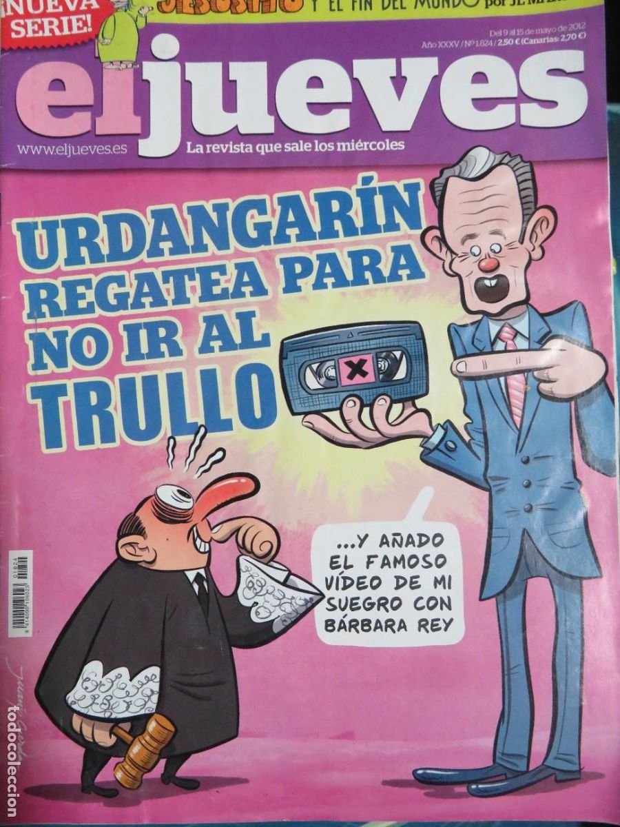 Coleccionismo de revistas y peri&oacute;dicos: EL JUEVES LA REVISTA QUE SALE LOS MIERCOLES N&ordm;1824