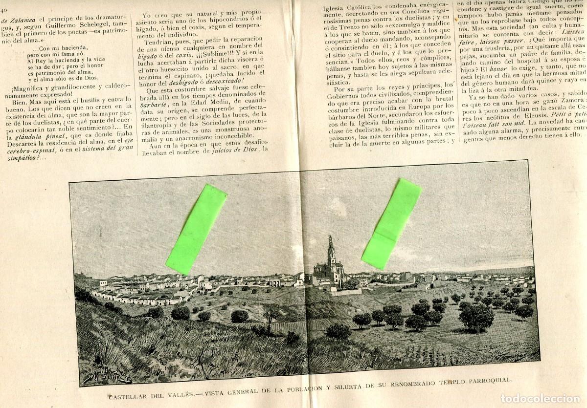 Coleccionismo de revistas y peri&oacute;dicos: REVISTA A&Ntilde;O 1892 3 ILUSTRACIONES DE CASTELLAR DEL VALLES PUIG DE LA CREU